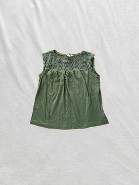 forest green lace tank top shirt blouse